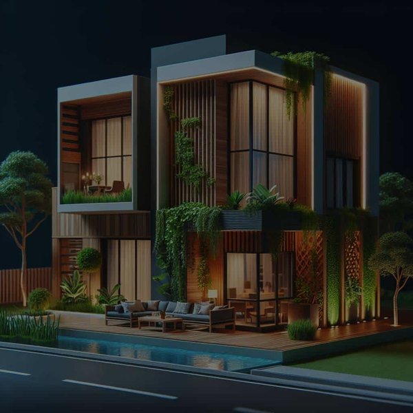 Quelles sont les tendances actuelles pour une façade de maison contemporaine et écologique ?