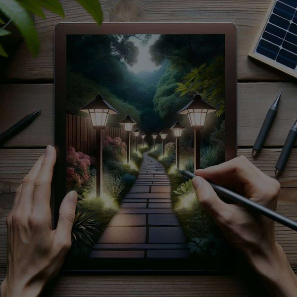 Comment concevoir un éclairage extérieur solaire pour un sentier de jardin ?