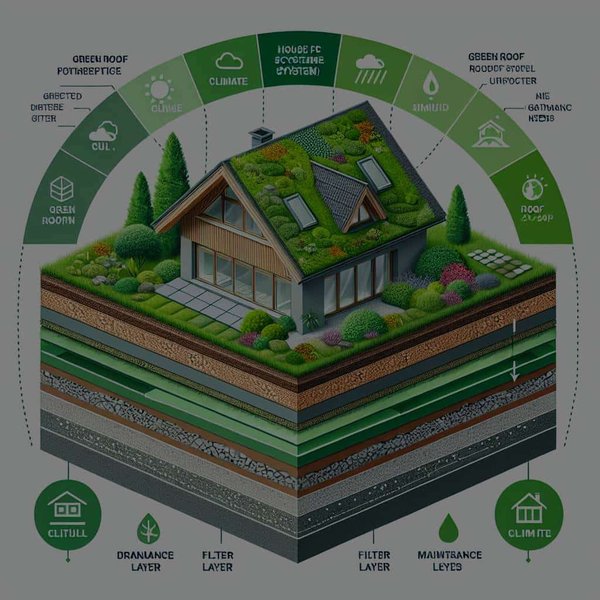 Quels critères pour le choix d'un système de toiture végétalisée sur une maison individuelle ?