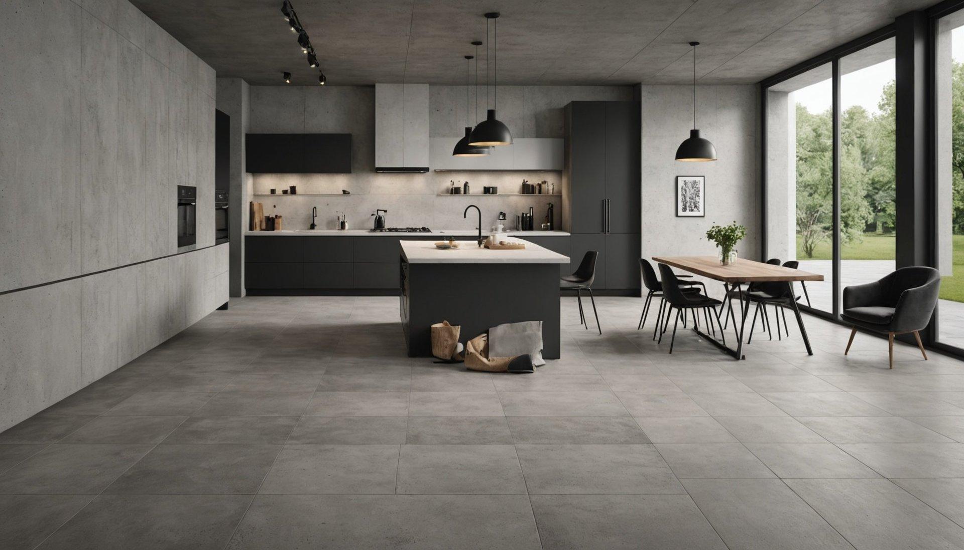 Carrelage effet béton : l'élégance moderne pour votre intérieur - Abc ...