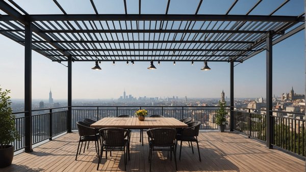 Les avantages d'une terrasse suspendue métallique sur mesure